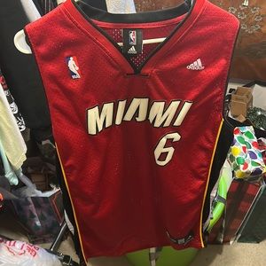 Lebron James Miami Heat Jersey, XL